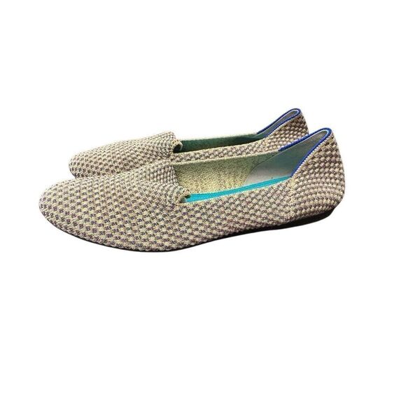 ROTHYS LIMITED EDITION MULTI METALLIC SPARKLING ROUND FLATS SIZE 7 1/2 - Picture 1 of 9